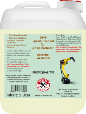 OPN-Special Separating Oil for Welding Robots (5 L)